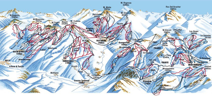 La voie lactée est le domaine skiable le plus populaire en Italie