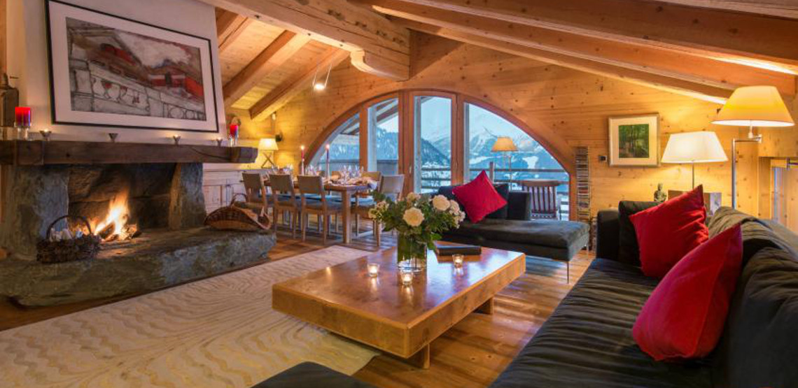 Ski chalet Entre Ciel et Terre in the popular Swiss ski resort of Verbier