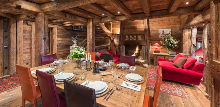 Ski chalet Montana in the popular French ski resort of Courchevel