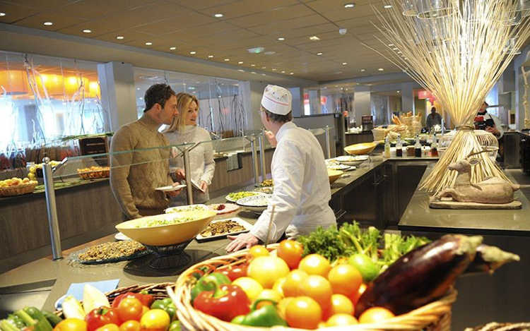 Club Med all-inclusive buffet style meals