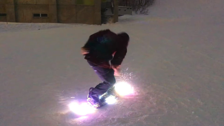 LED Powder Snowboard