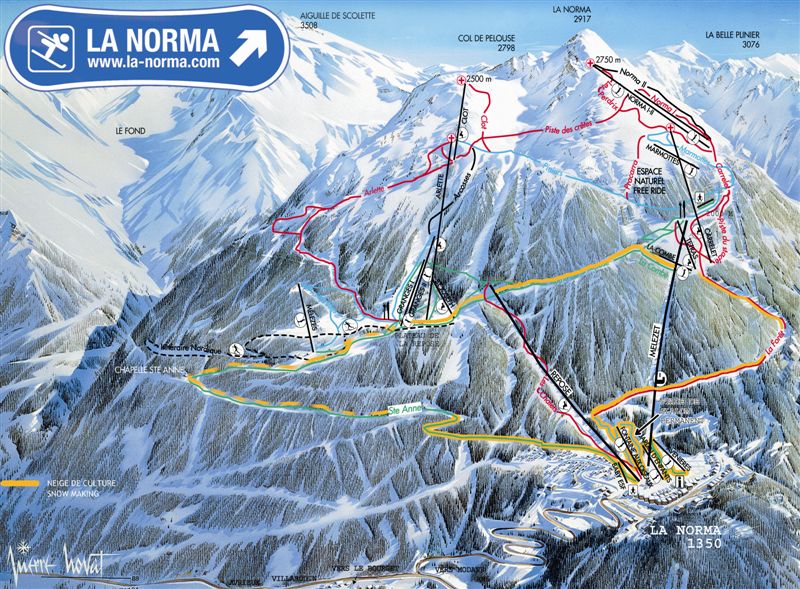 La Norma Ski Resort France Ski Line