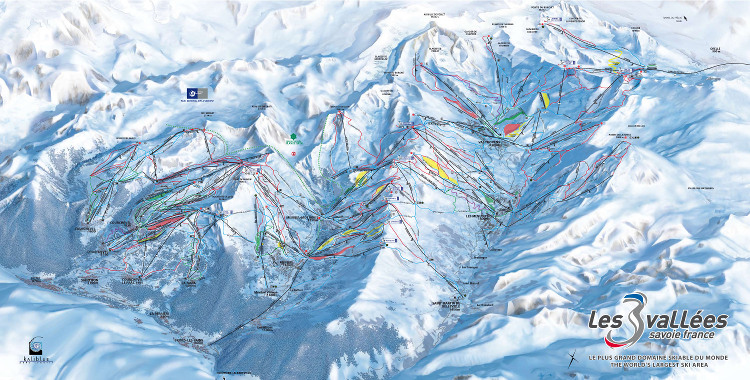 Three Valleys piste map