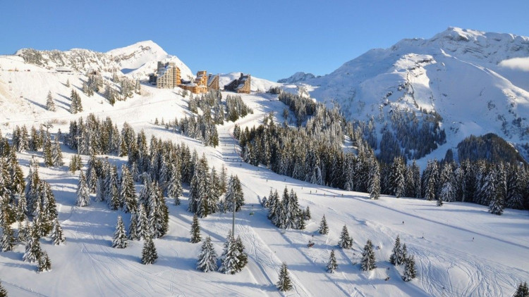 Beginner skiing in the Portes du Soleil