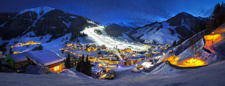 Zell am See and Saalbach is the biggest linked ski area in Austrian