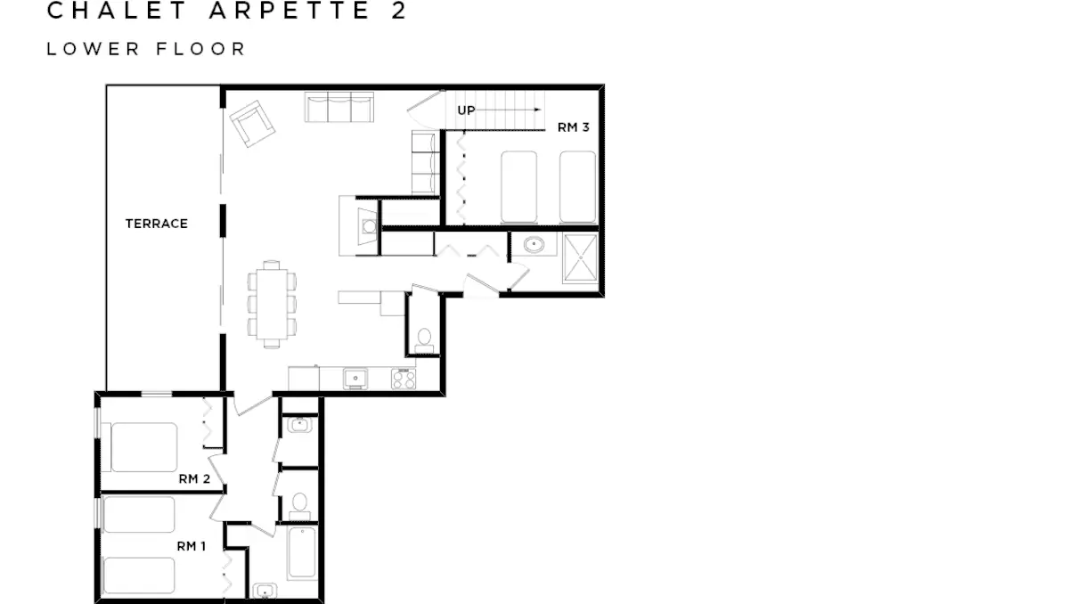 Chalet Arpette 2 La Plagne Floor Plan 1