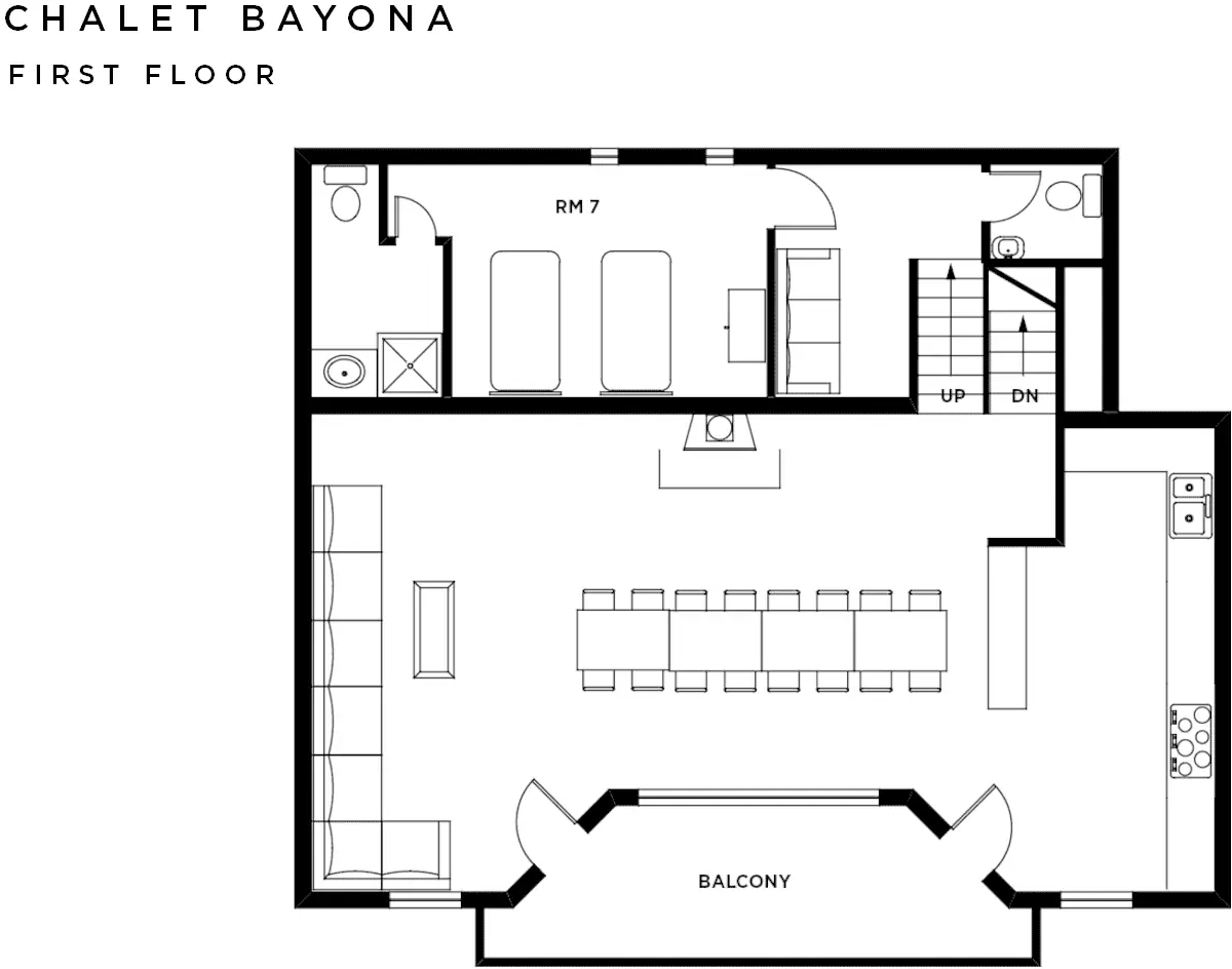 Chalet Bayona Les Arcs Floor Plan 1
