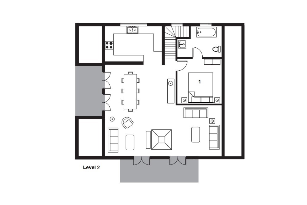 Chalet Bel Sol Val d’Isere Floor Plan 2