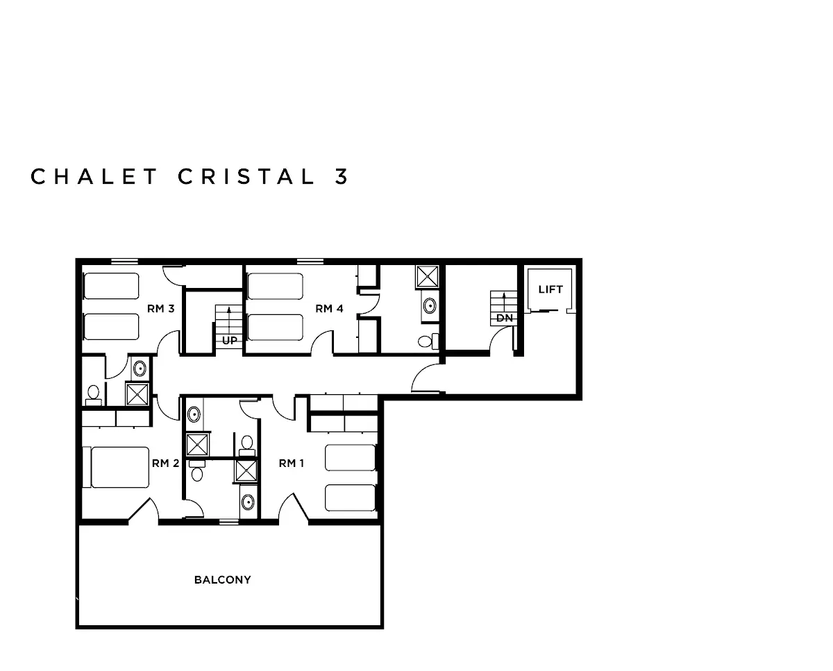 Chalet Cristal 3 Val d’Isere Floor Plan 2