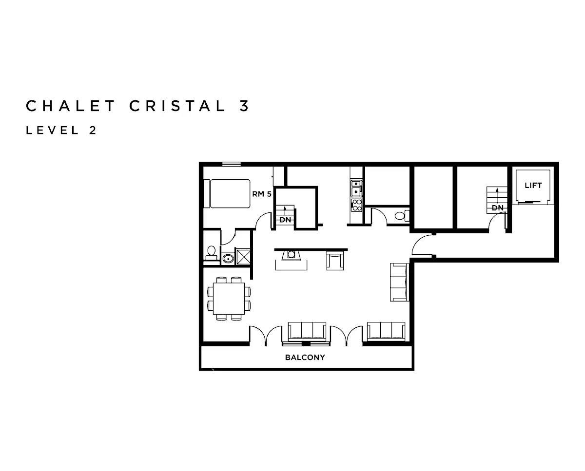 Chalet Cristal 3 Val d’Isere Floor Plan 1