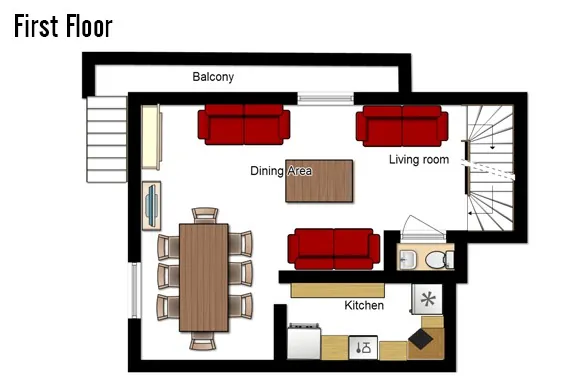 Chalet St Moritz La Plagne Floor Plan 4