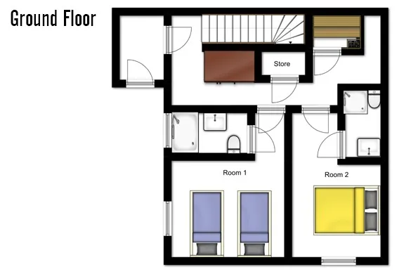 Chalet St Moritz La Plagne Floor Plan 2