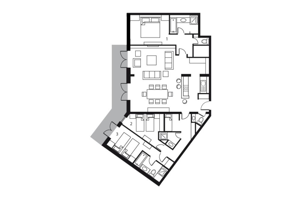 Grand Choucas Val d’Isere Floor Plan 1