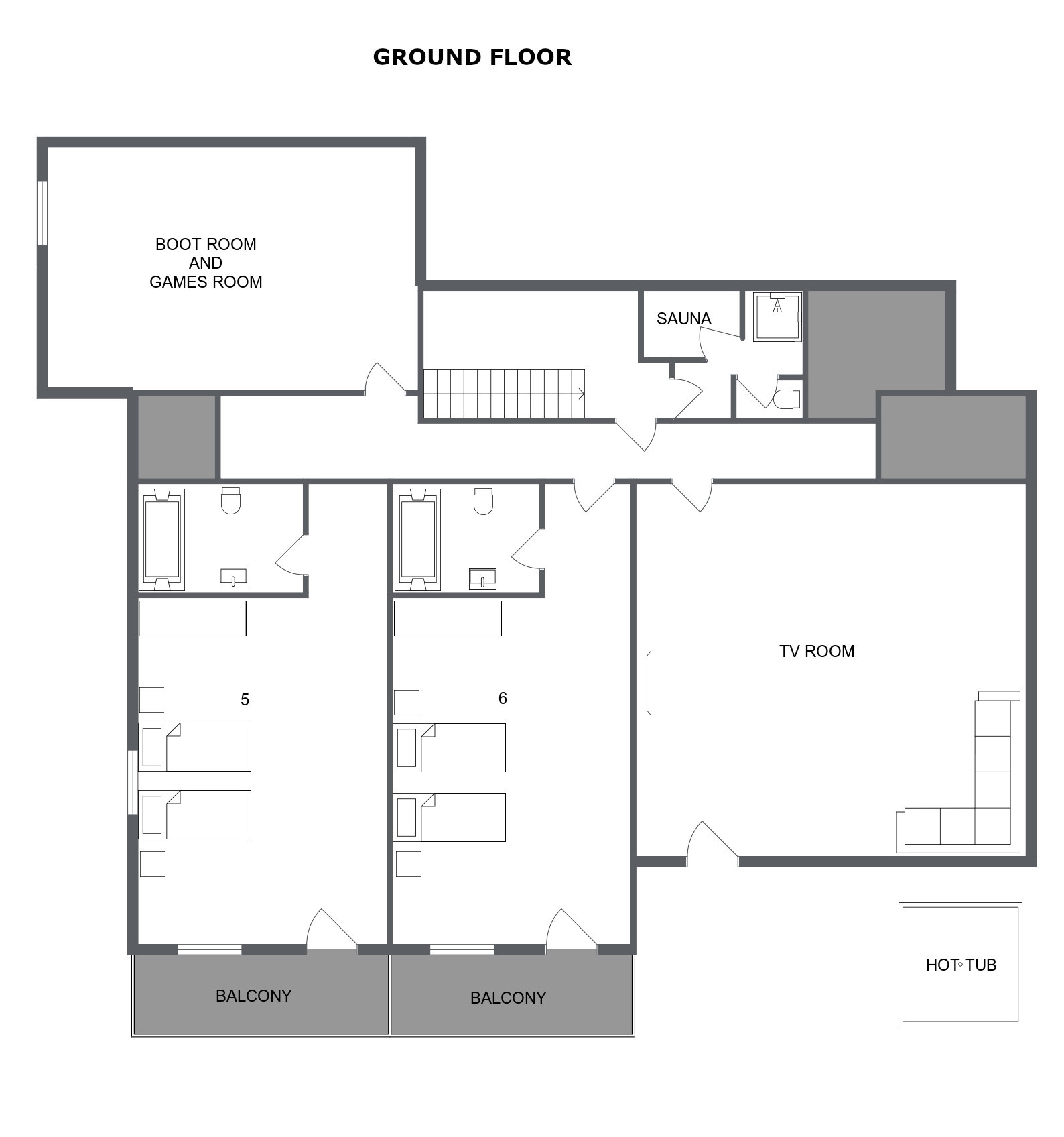 Chalet Le Serpolet Meribel Floor Plan 1