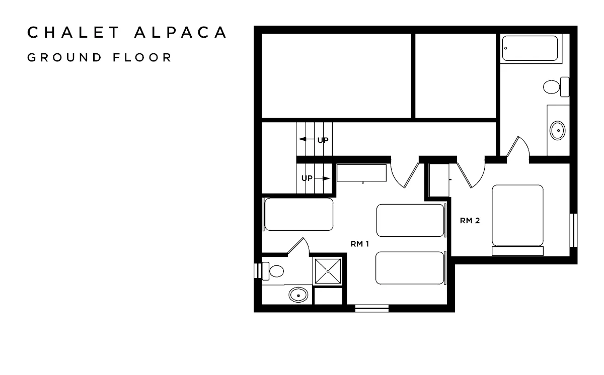 Chalet Alpaca Les Arcs Floor Plan 2