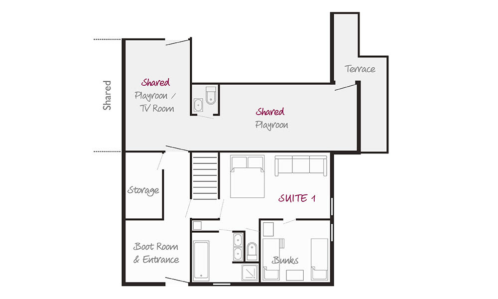 Chalet Katie 1 (Family) Reberty 2000 Floor Plan 1