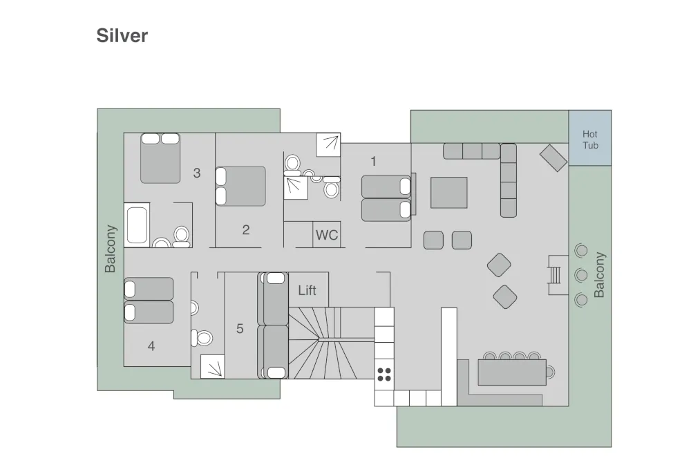 Chalet Silver Verbier Floor Plan 1