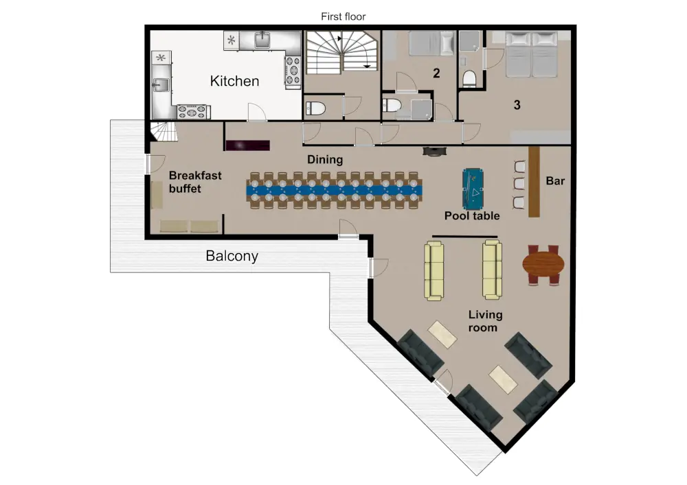 Chalet Alpaka Chatel Floor Plan 1