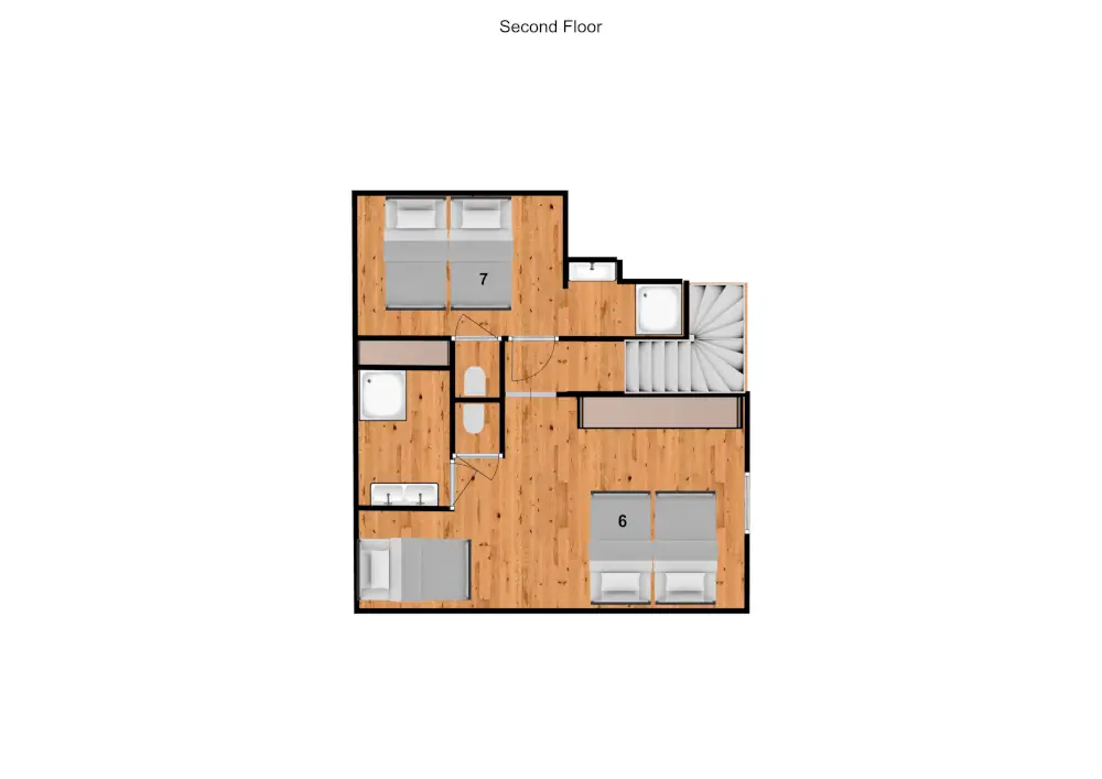 Chalet in the Clouds Les Menuires Floor Plan 2