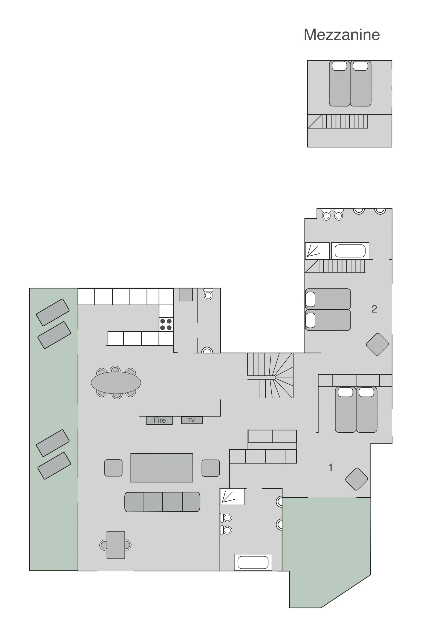 Chalet Place Blanche 2 Verbier Floor Plan 1