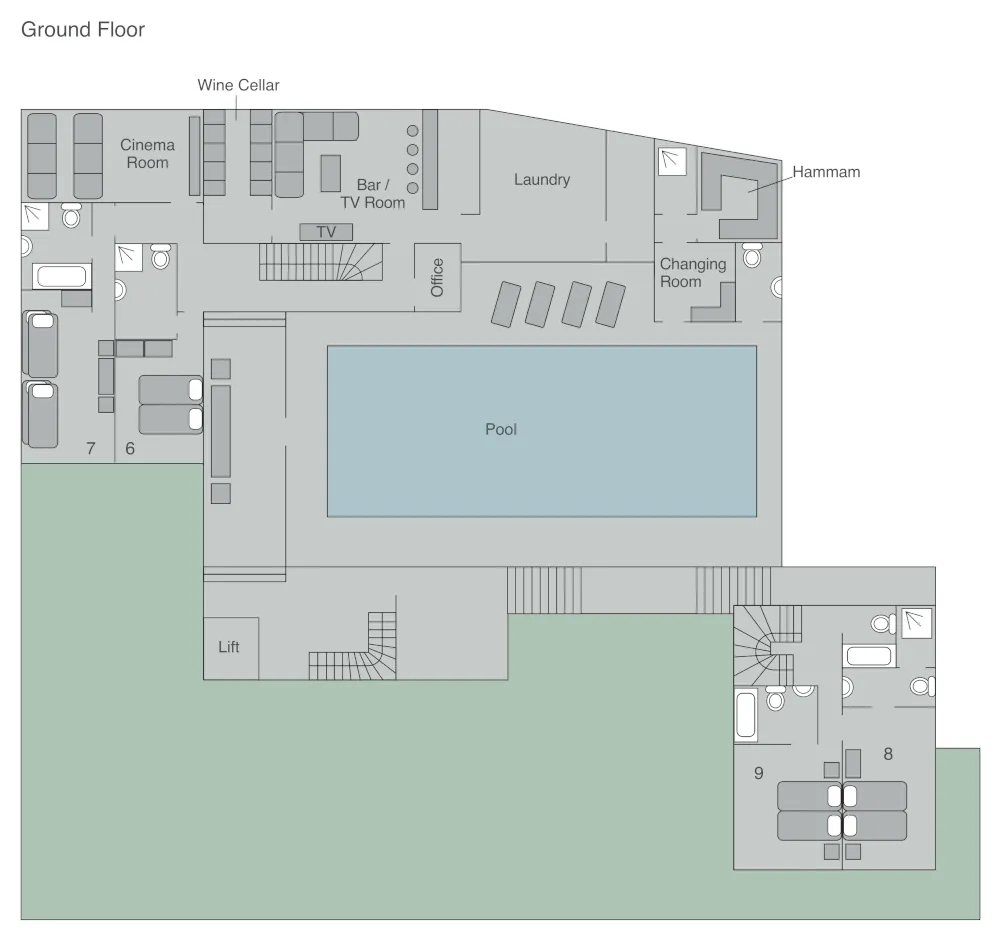 Chalet Chouqui Verbier Floor Plan 6