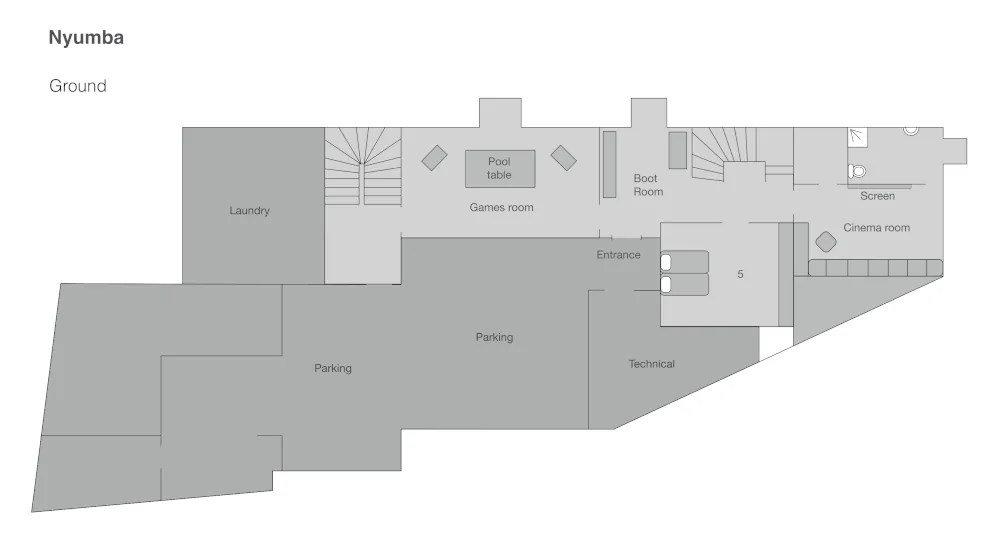 Chalet Nyumba Verbier Floor Plan 2