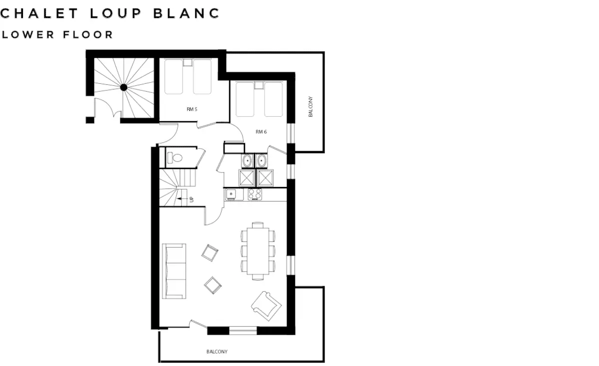 Chalet Loup Blanc Val Thorens Floor Plan 2