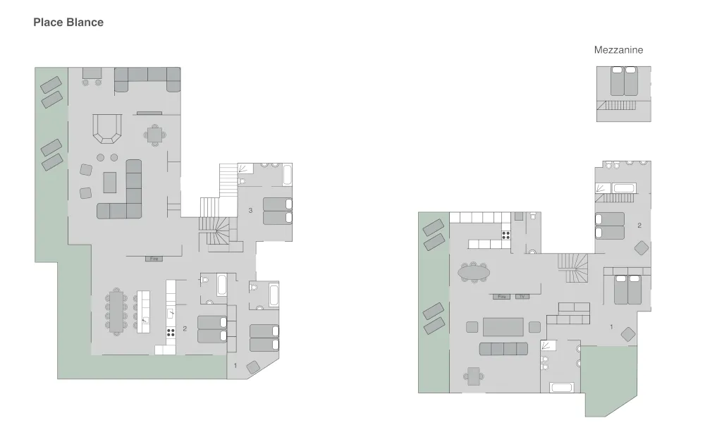 Chalet Place Blanche Verbier Floor Plan 1