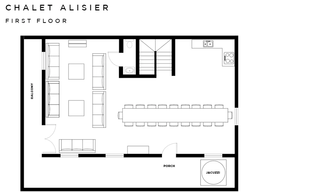 Chalet Alisier La Plagne Floor Plan 1