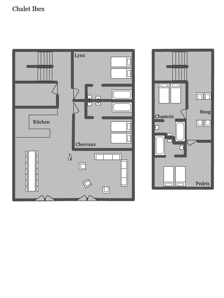 Chalet Ibex Morzine Floor Plan 1