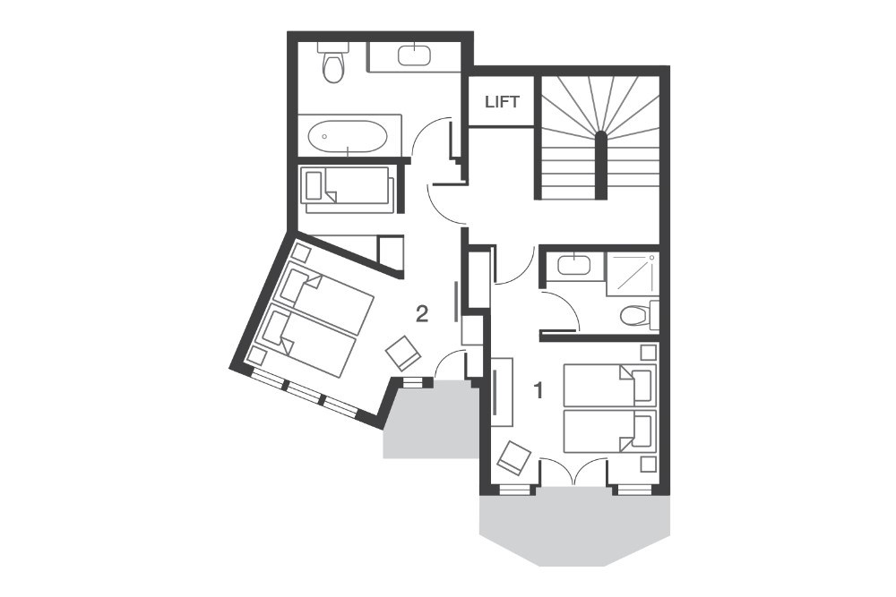 Chalet Beluga Avoriaz Floor Plan 2