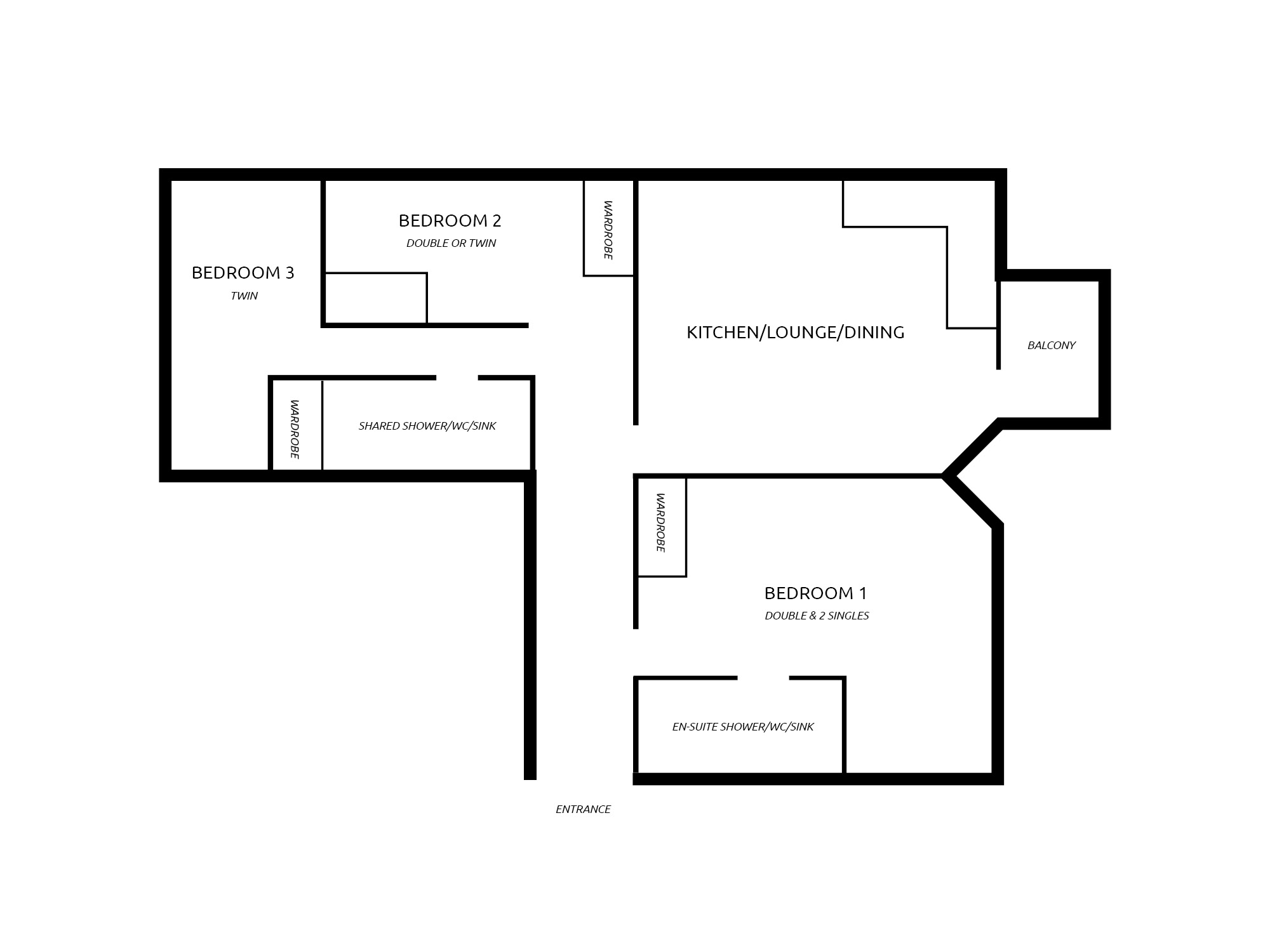 Chalet Eve Les Arcs Floor Plan 1