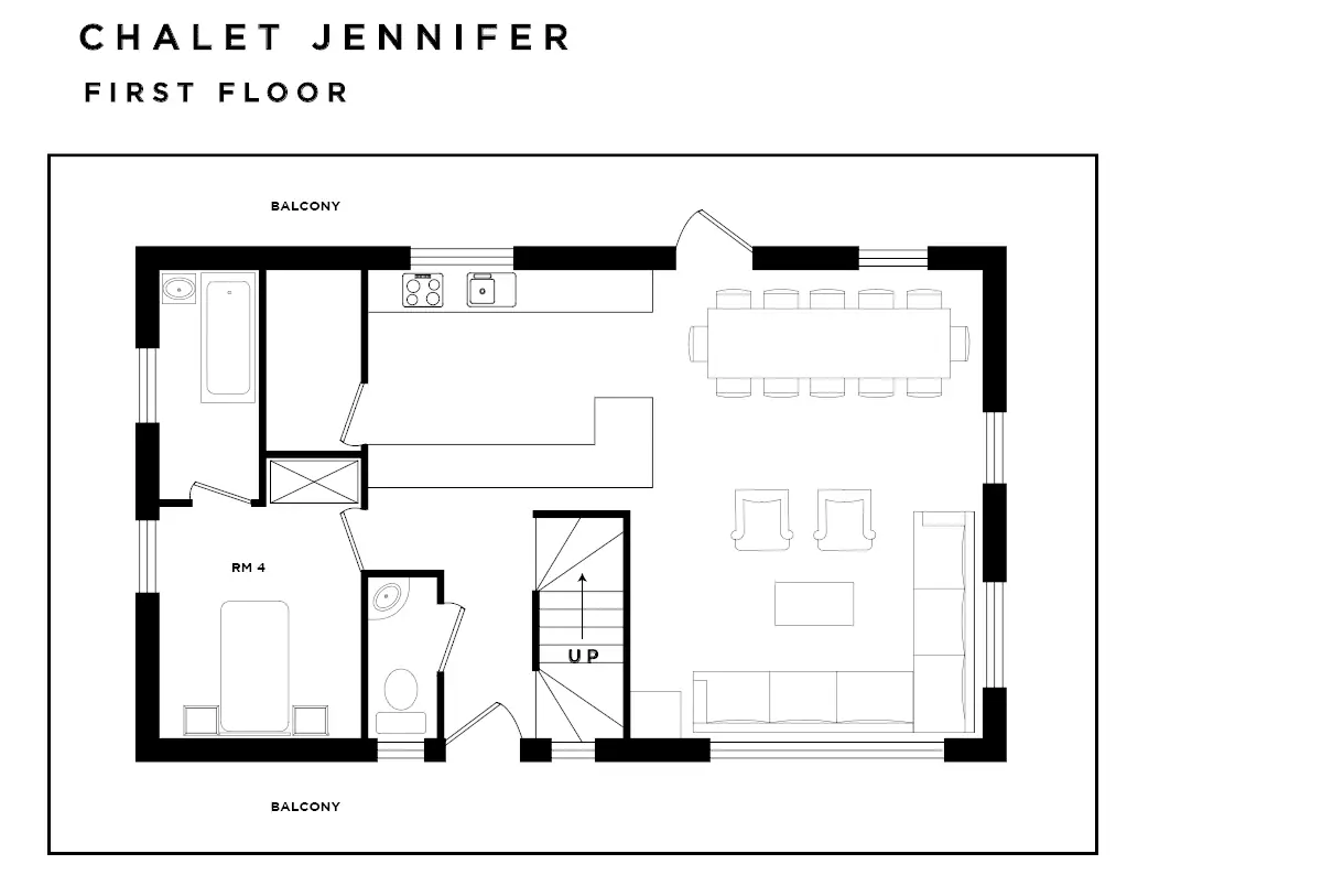 Chalet Jennifer La Tania Floor Plan 2