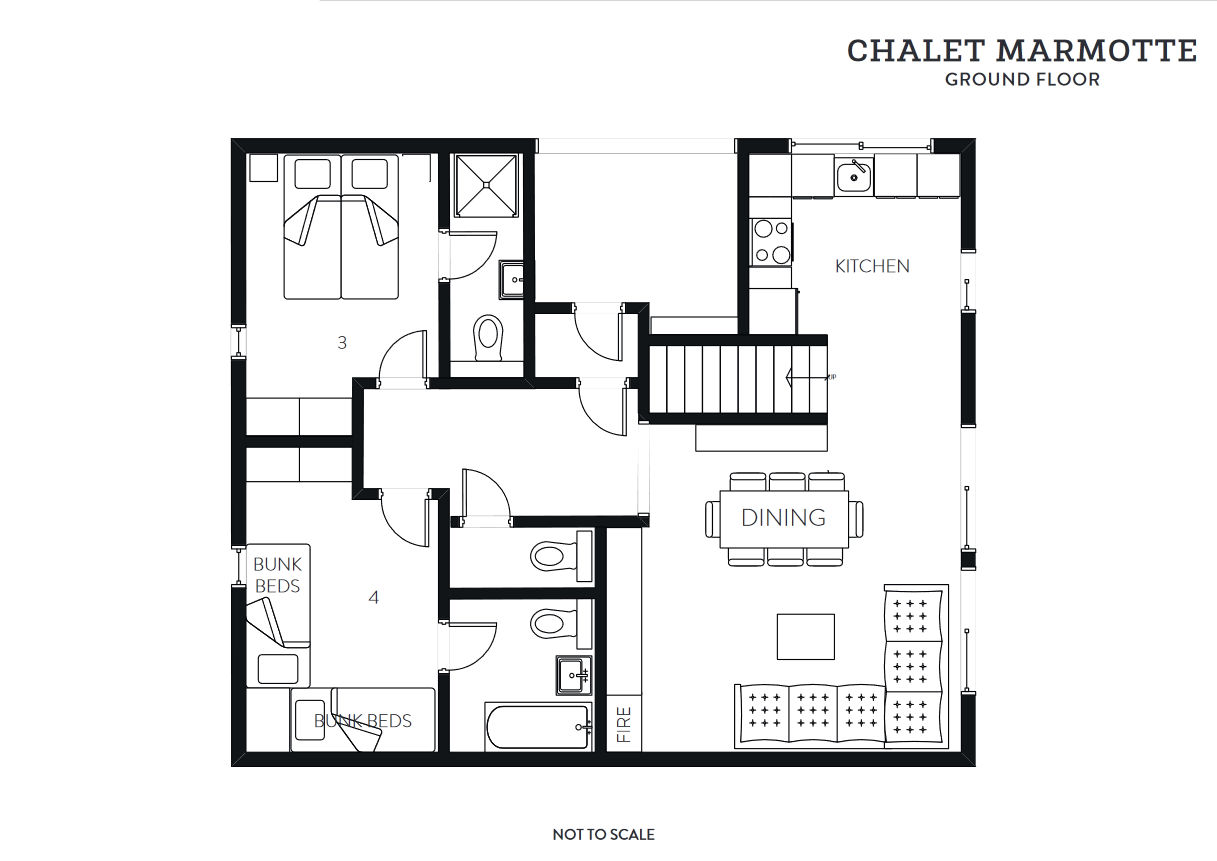 Chalet Marmotte Meribel Floor Plan 1