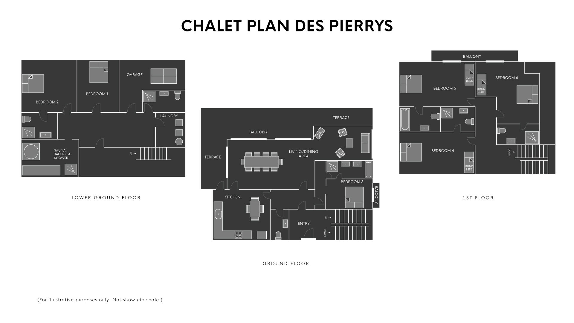 Chalet Plan des Pierrys Morzine Floor Plan 1