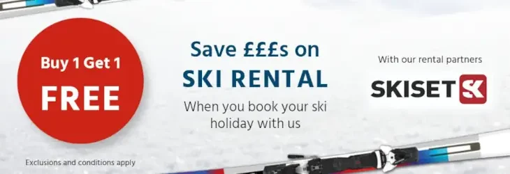 Buy One Get One Free Ski Equipment Rental