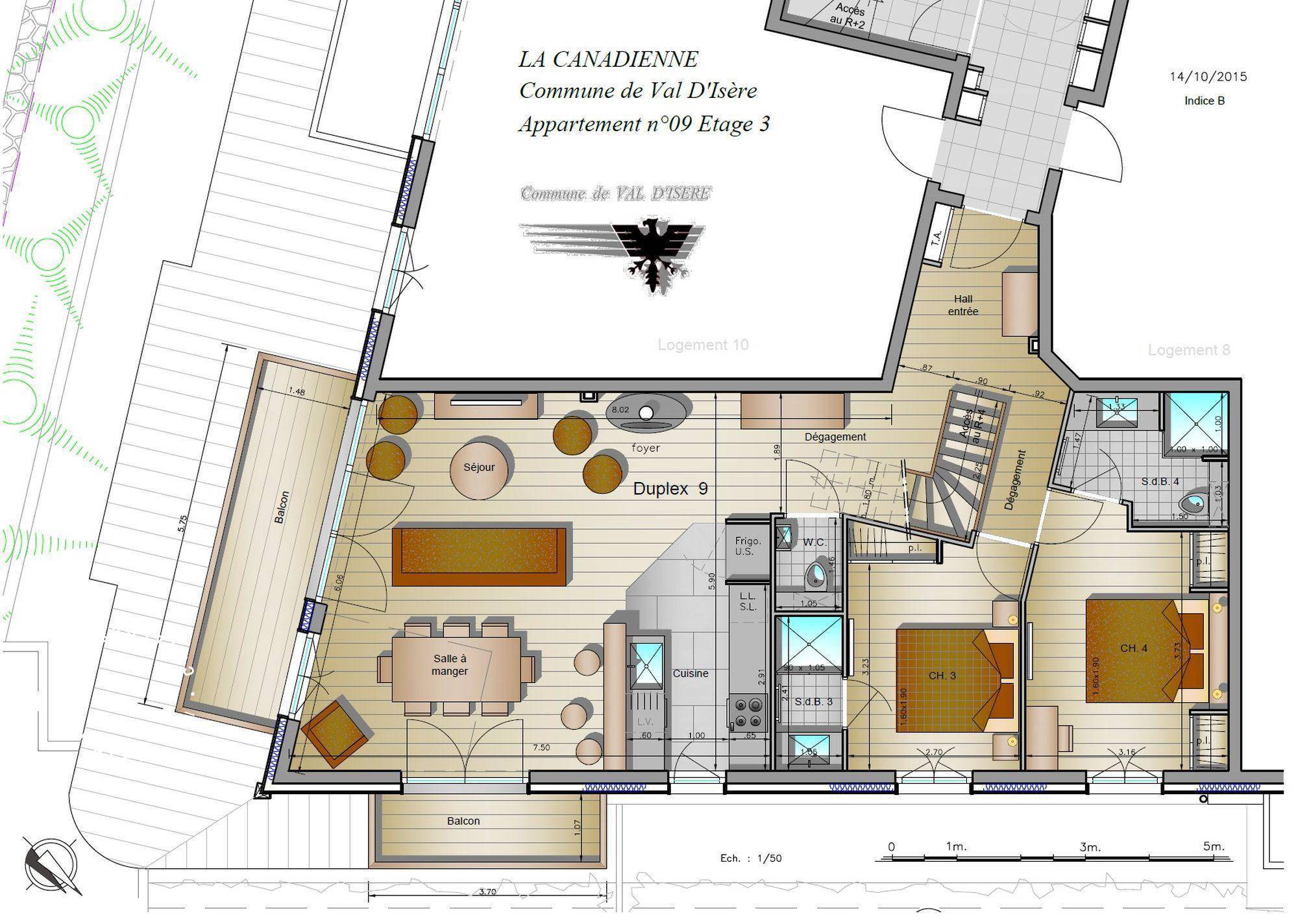 Chalet Caribou – La Canadienne Residence Val d’Isere Floor Plan 1