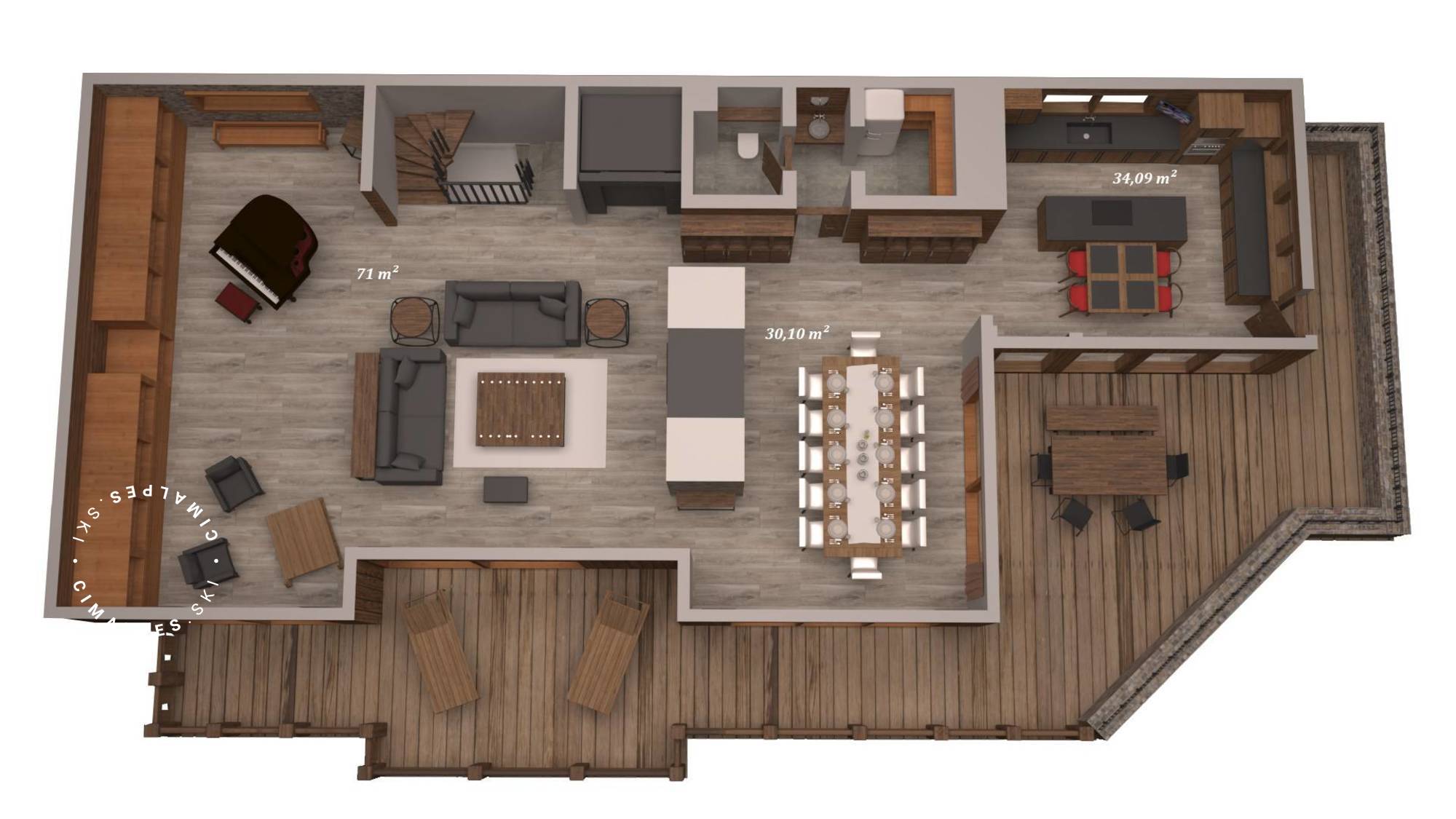 Chalet Queen Mijane Meribel Floor Plan 4