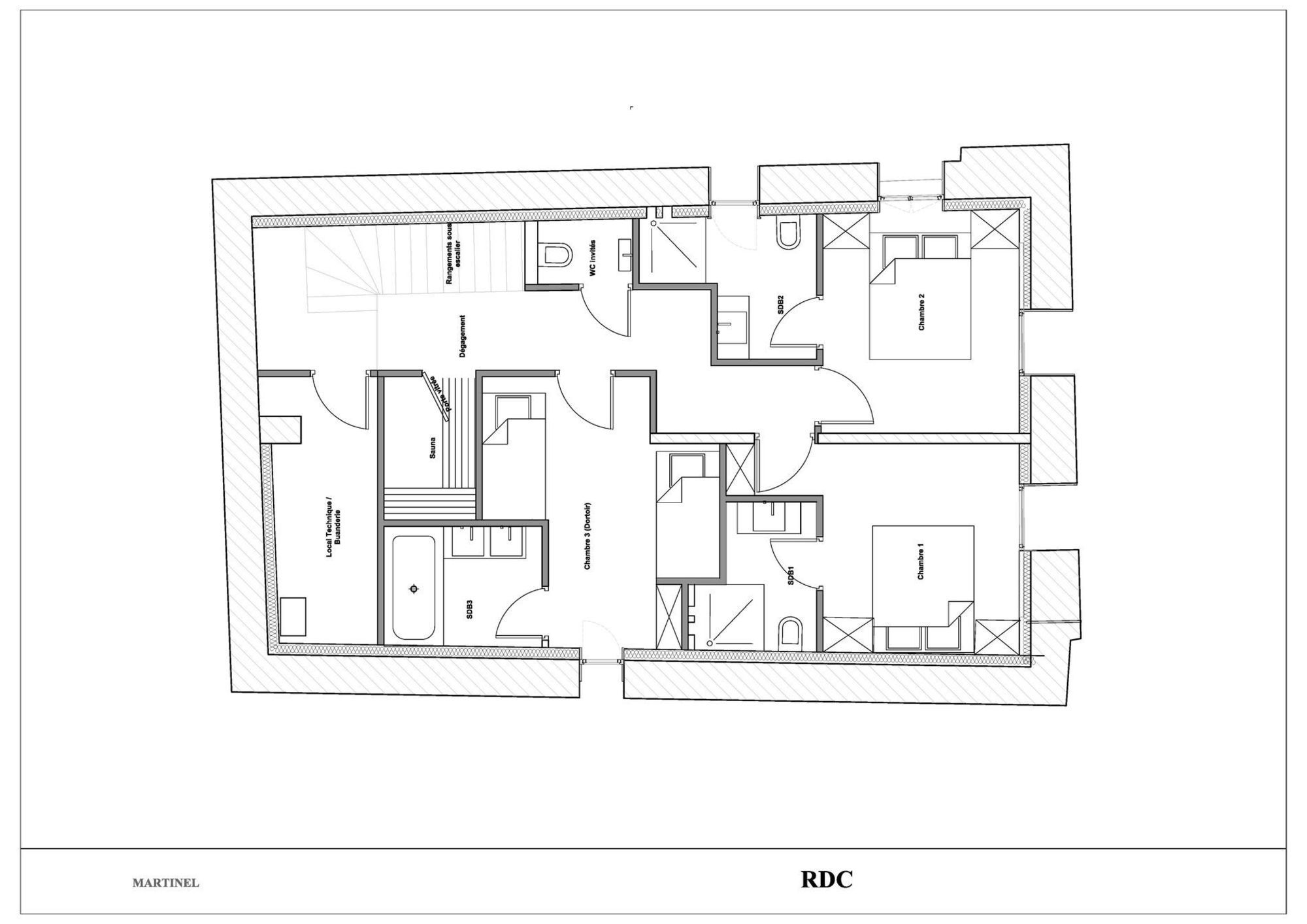 Chalet La Grange Martinel St-Martin-de-Belleville Floor Plan 1