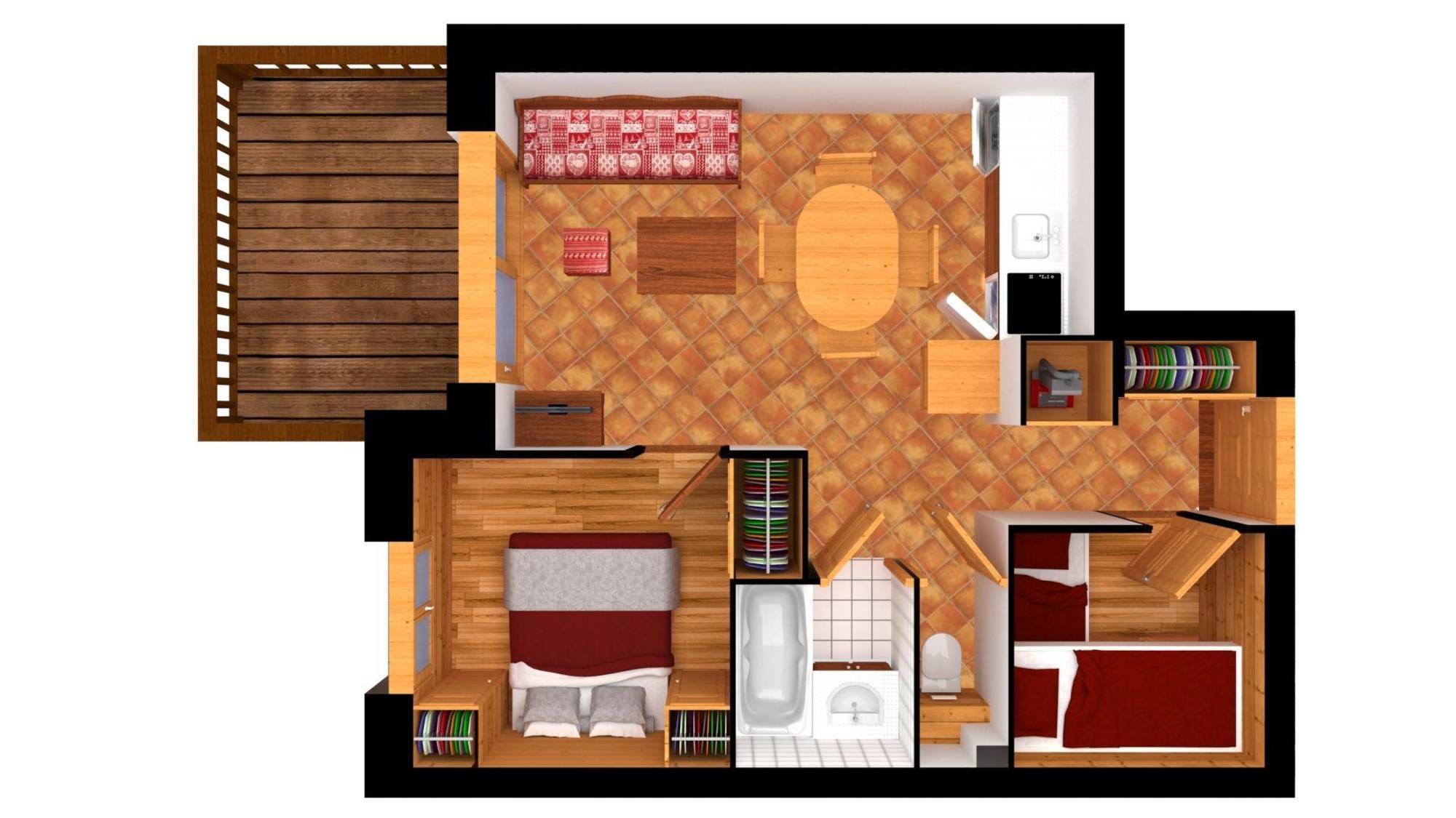 Apartment Ferme Fretes 11 Meribel Floor Plan 1