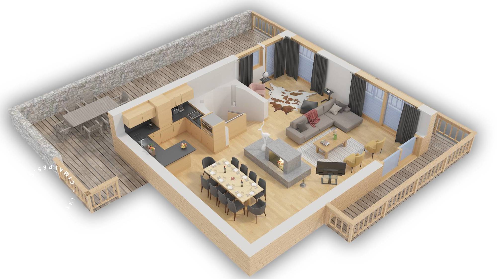Chalet B Megeve Floor Plan 2