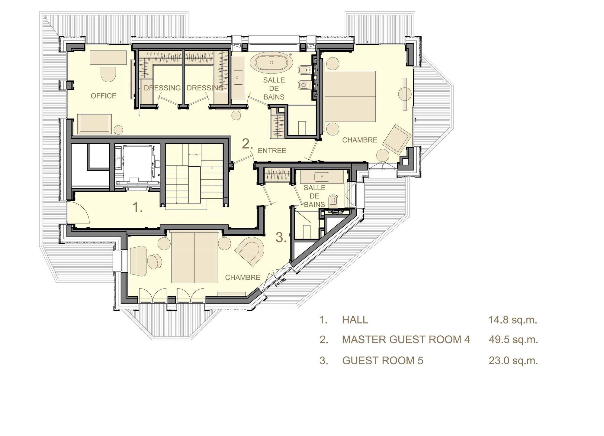 Chalet La Datcha Courchevel Floor Plan 1
