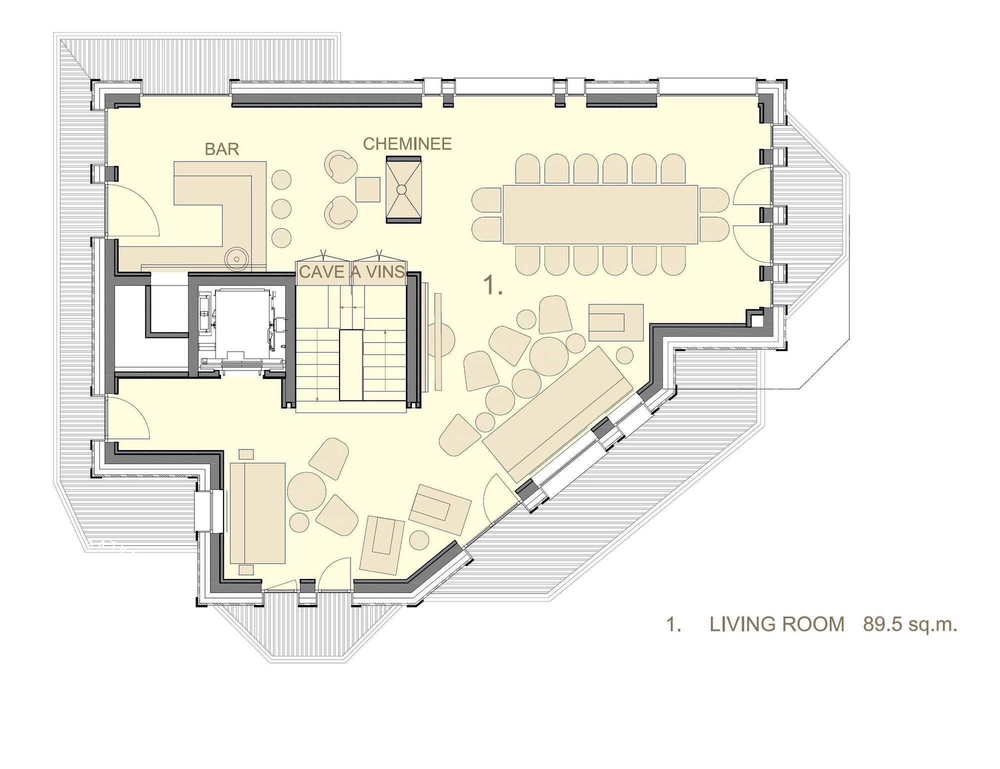 Chalet La Datcha Courchevel Floor Plan 2