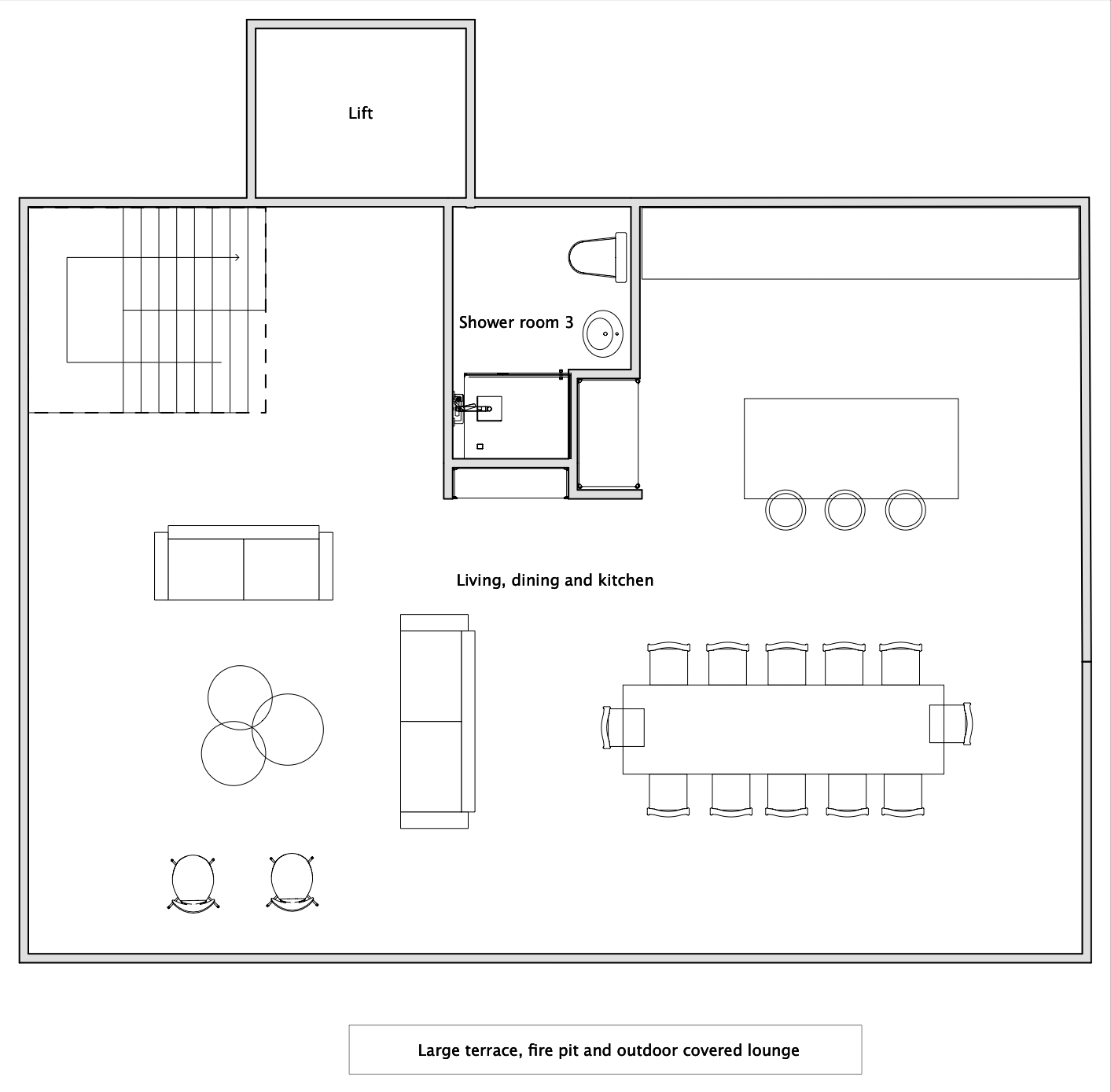 Chalet V (Self-Catered) Verbier Floor Plan 4