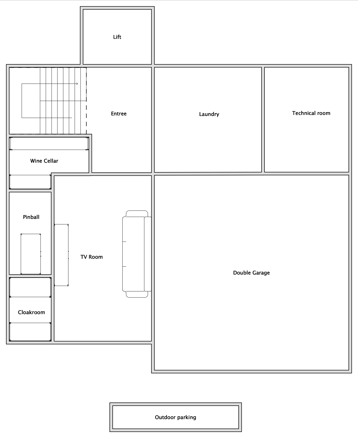 Chalet V (Alpine Family) Verbier Floor Plan 2