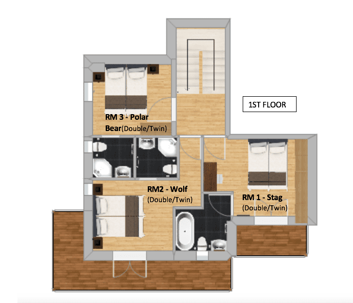 Chalet Herisson La Tania Floor Plan 1