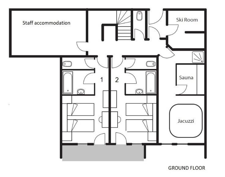 Chalet La Chapelle Alpe d’Huez Floor Plan 3