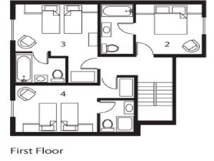 Chalet Davos Val d’Isere Floor Plan 1