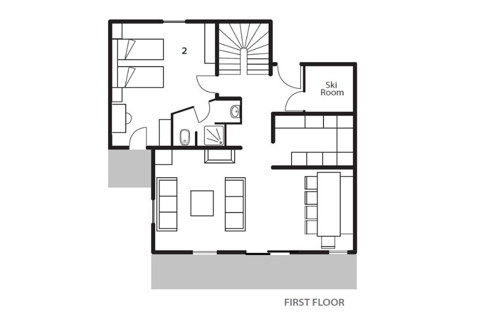 Chalet La Maison (Contactless Chalet Catering) Alpe d’Huez Floor Plan 1