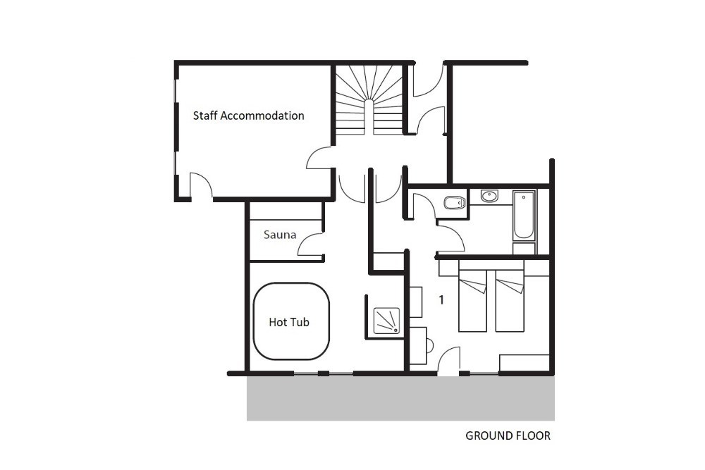 Chalet La Maison (Contactless Chalet Catering) Alpe d’Huez Floor Plan 2